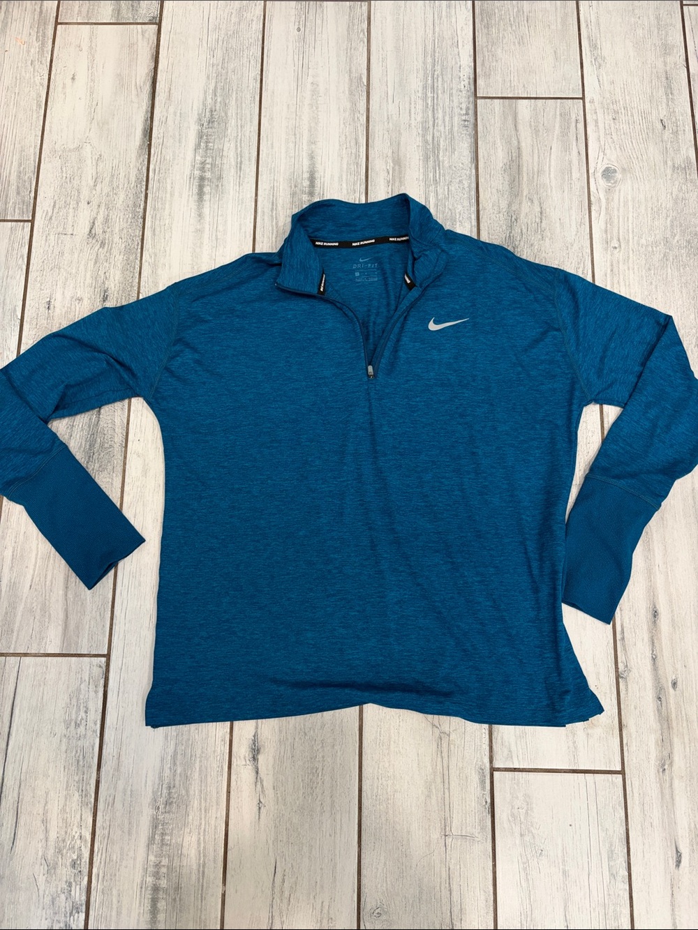 Nike womans Teal Quarter-Zip Performance Pullover